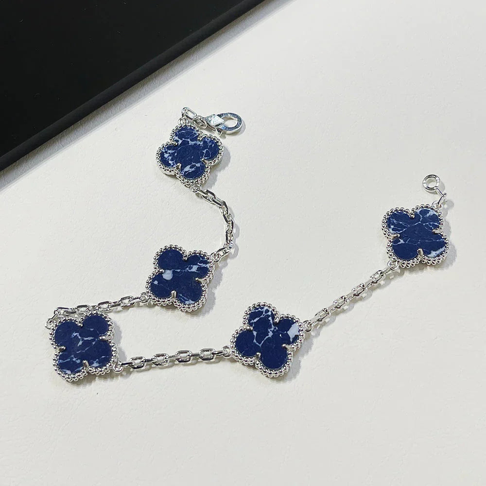 [⭐Shinejoy]CLOVER 5 MOTIF PIETERSITE BRACELET COLLECTION
