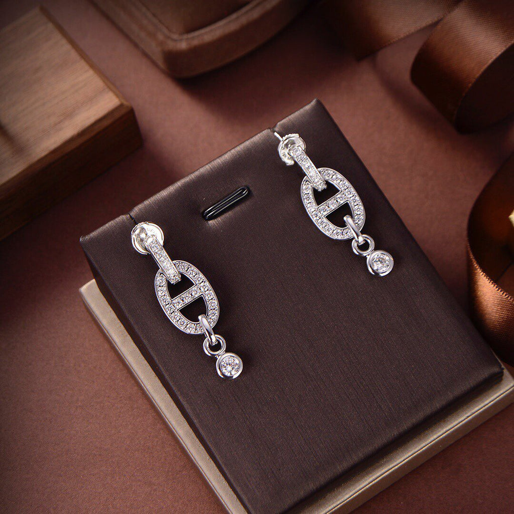 [Marin]HM CHAINE DIAMOND EARRINGS