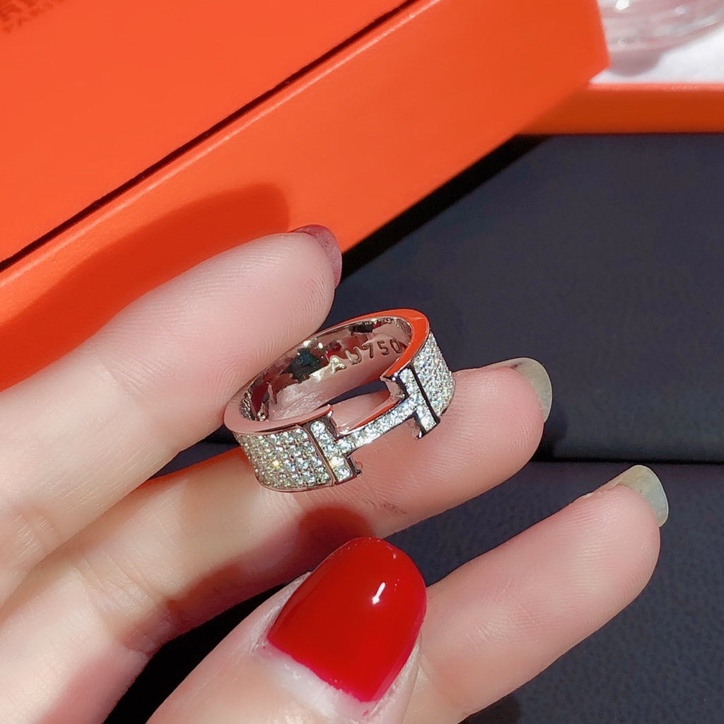 [Marin]H RING FULL DIAMOND