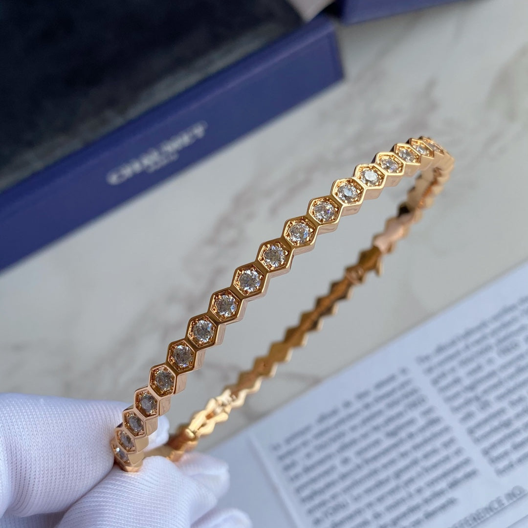 [Marin]BEE LOVE GOLD BRACELET FULL DIAMOND