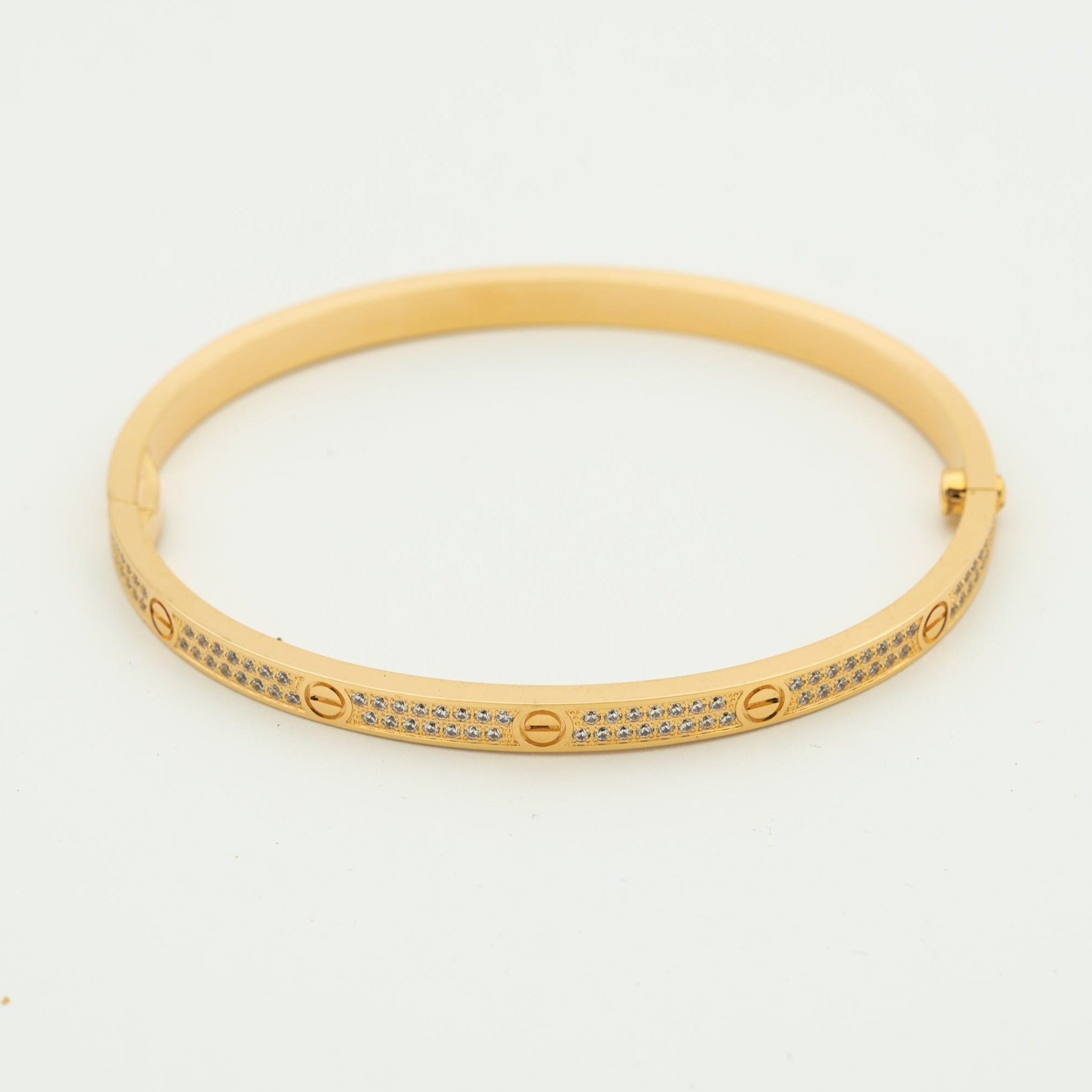 [Marin]LOVE BRACELET 3.65MM DIAMOND-PAVED