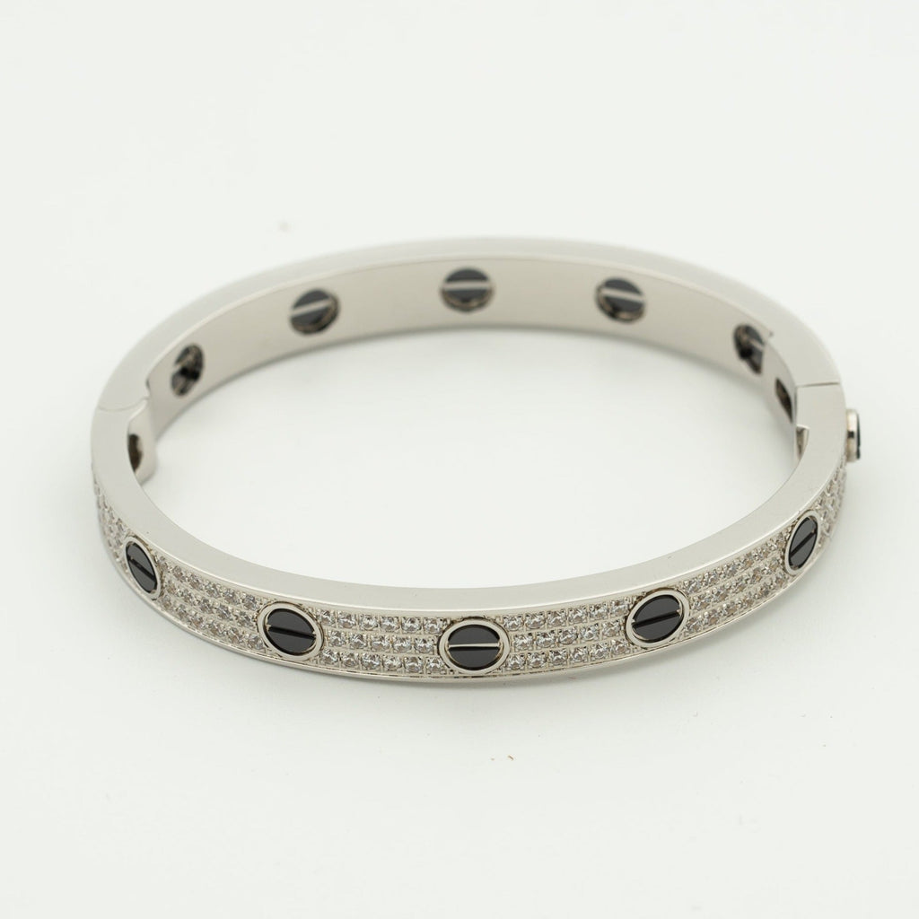 [Marin]BRACELET LOVE CÉRAMIQUE PAVÉE DE DIAMANTS 6,1 MM