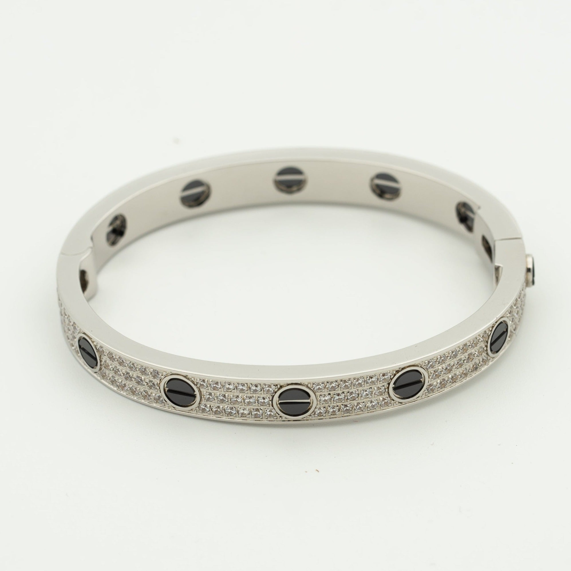 [Marin]LOVE BRACELET 6.1MM DIAMOND-PAVED CERAMIC