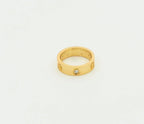[Marin]LOVE RING 5.5MM 3 DIAMONDS GOLD