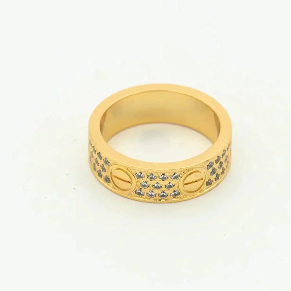 [Marin]LOVE RING 5.5MM DIAMONDS PAVED