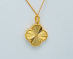 [Marin]CLOVER 25MM PEDANT NECKLACE GOLD