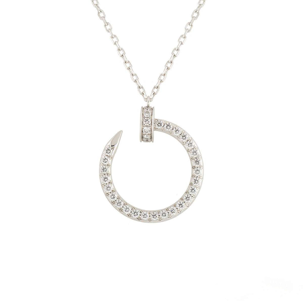 [Marin]JUSTE UN COLLIER ARGENT DIAMANTS