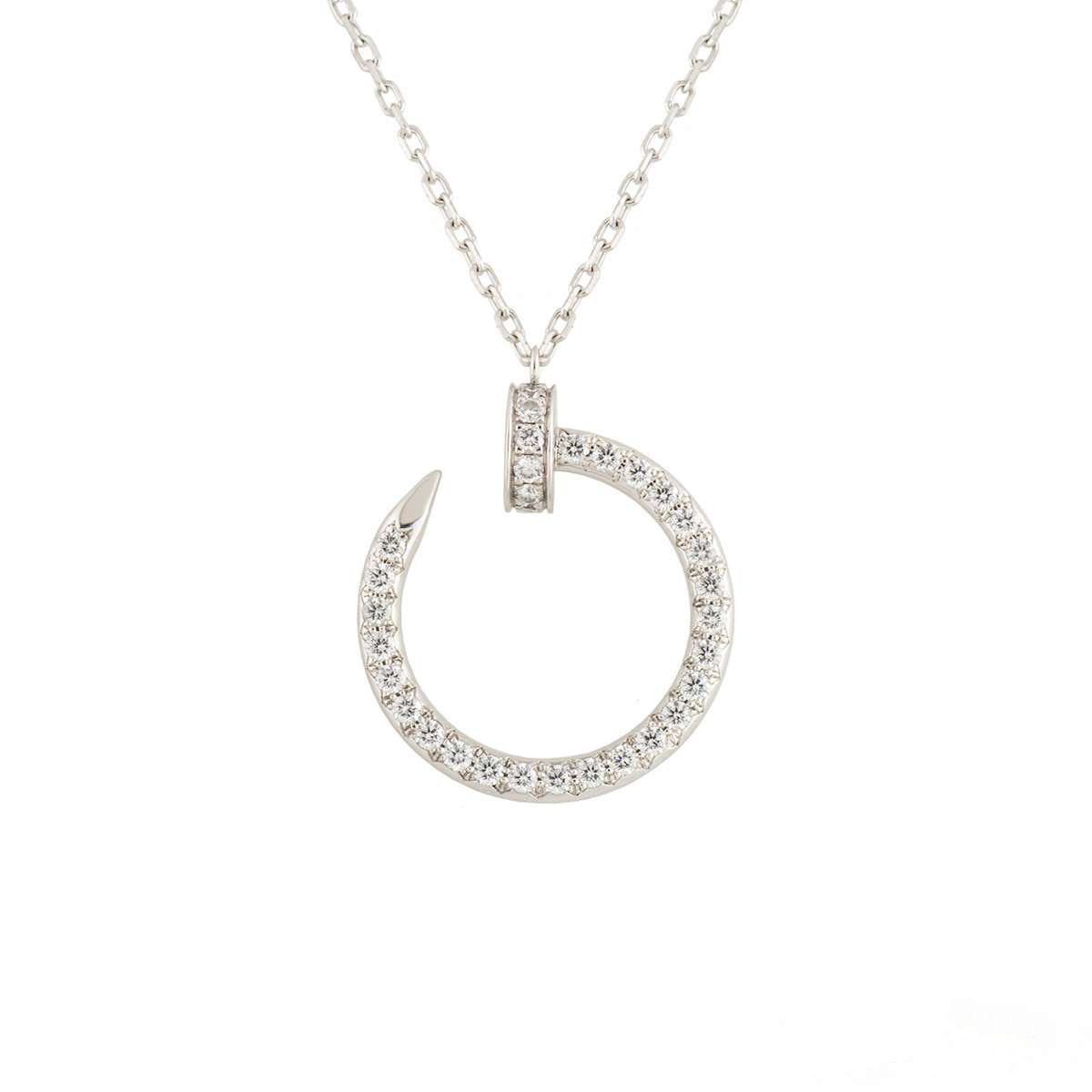 [Marin]JUSTE NECKLACE SILVER DIAMONDS