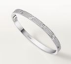 [Marin]NEW-LOVE-4.8MM-Width Diamond-Studded Bracelet