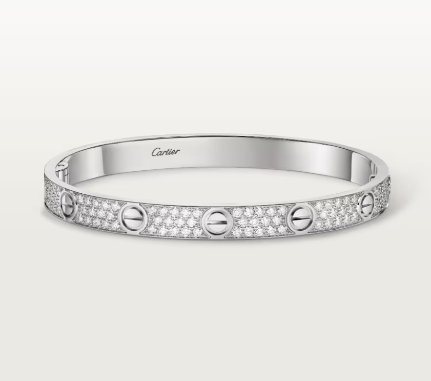 [Marin]NEW-LOVE-6.1MM-Width Diamond-Studded Bracelet