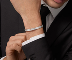 [Marin]NEW-LOVE-6.1MM-Width Diamond-Studded Bracelet