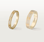 [Marin]LOVE RING 2.6mm-wide full-diamond ring Gold
