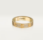 [Marin]LOVE RING 4mm-wide full-diamond ring GOLD