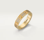 [Marin]LOVE RING 4mm-wide full-diamond ring GOLD