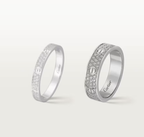 [Marin]LOVE RING 4mm-wide full-diamond ring silver