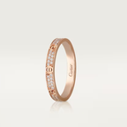 [Marin]LOVE RING 2.6mm-wide full-diamond ring Rose Gold