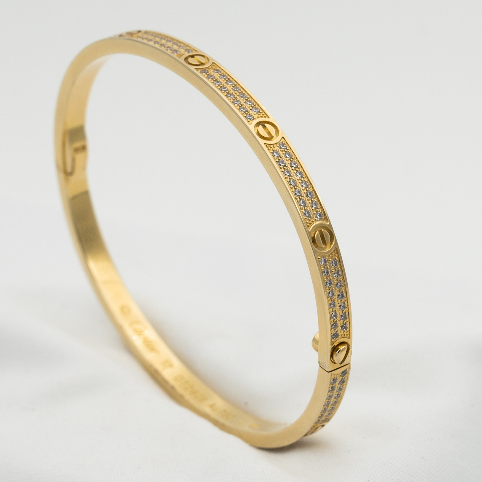 [Marin]LOVE BRACELET 3.65MM DIAMOND-PAVED