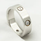 [Marin]LOVE RING 5.5MM 3 DIAMONDS SILVER