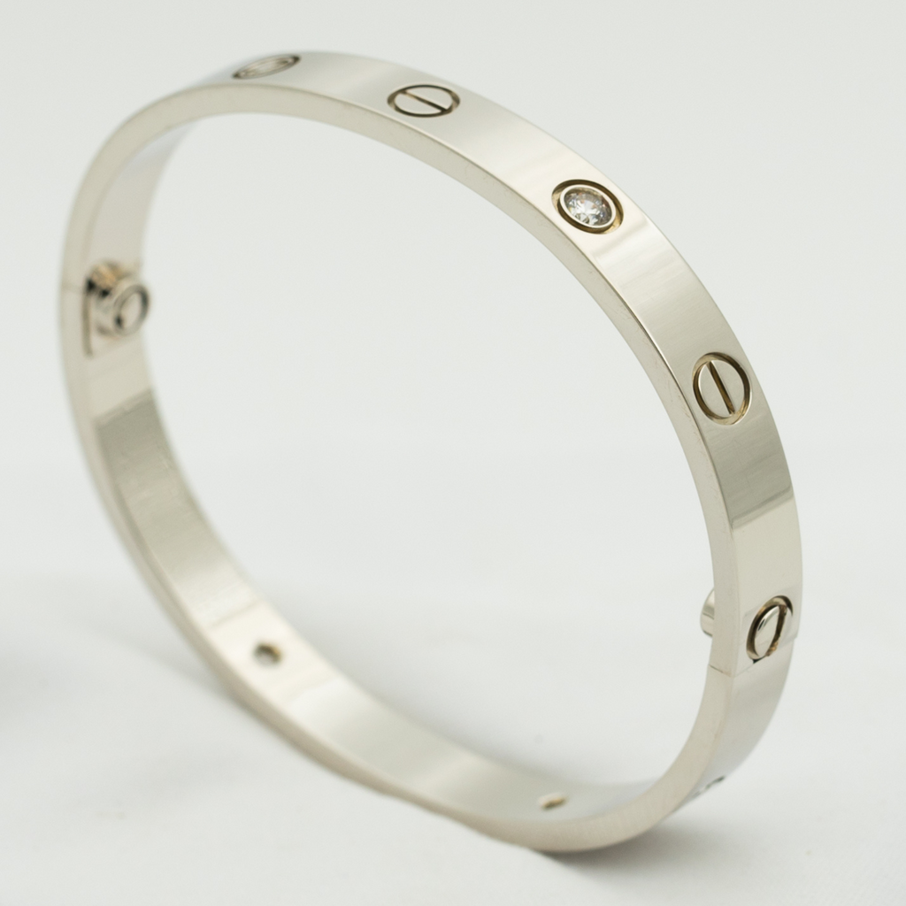 [Marin]LOVE BRACELET 6.1MM 4 DIAMONDS