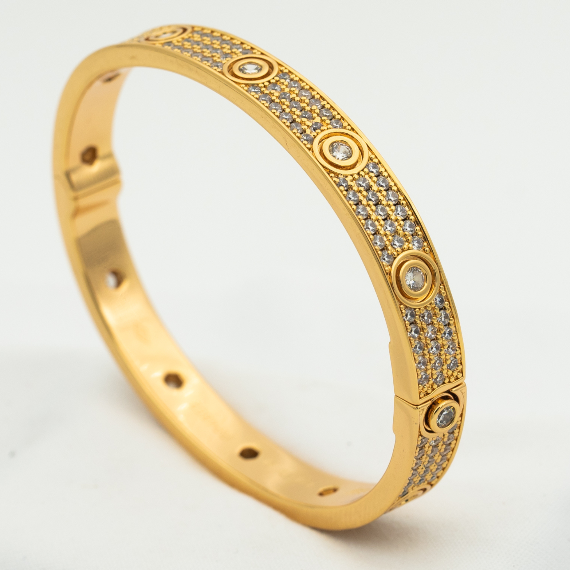[Marin]LOVE BRACELET 6.1MM DIAMOND-PAVED 10 BIG DIAMONDS