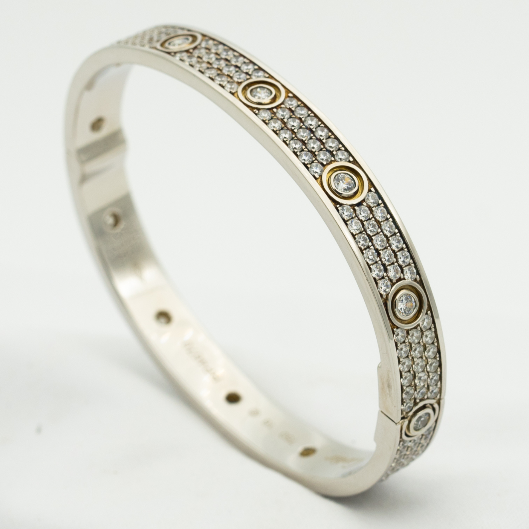 [Marin]LOVE BRACELET 6.1MM DIAMOND-PAVED 10 BIG DIAMONDS