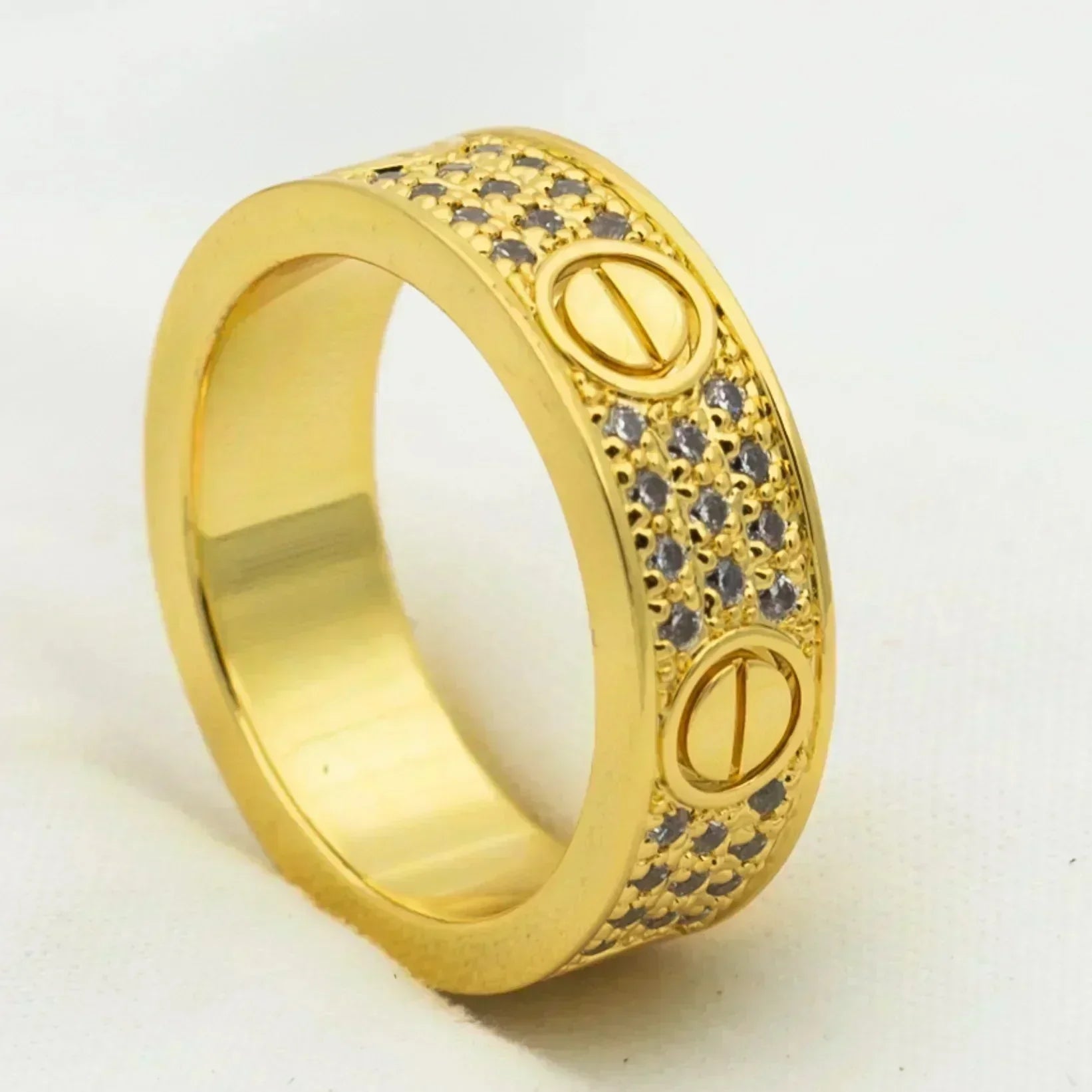 [Marin]LOVE RING 5.5MM DIAMONDS PAVED