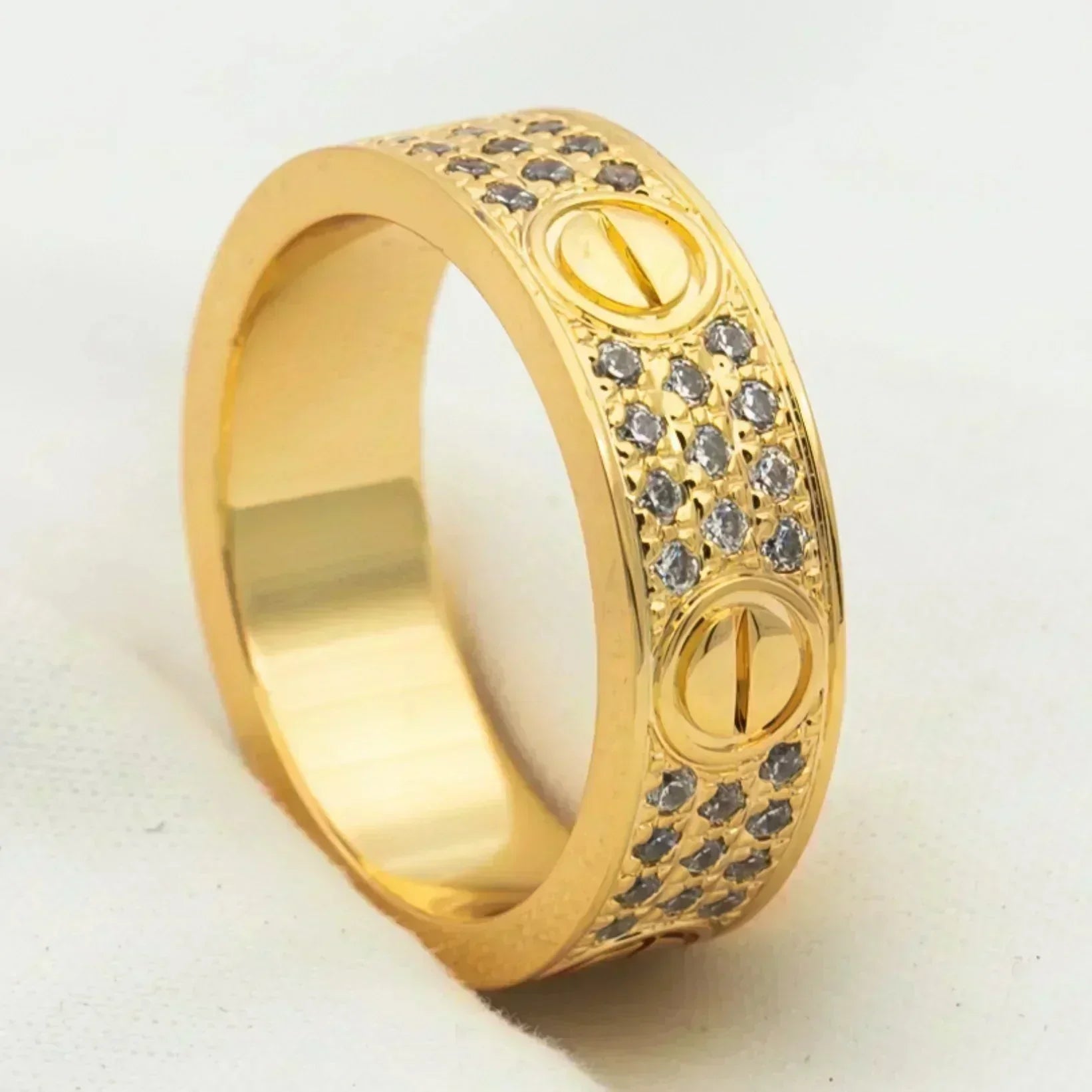 [Marin]LOVE RING 5.5MM DIAMONDS PAVED