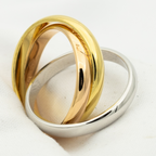 [Marin Jewelry]TRINITY RING GOLD PINK GOLD SILVER