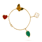 [Marin]LUCKY SPRING 5 MOTIF GOLD BRACELET