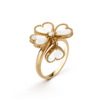 [Marin]SWEET CLOVER WHITE MOP RING