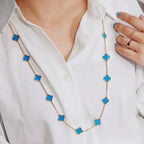 [Marin]CLOVER 20 MOTIFS TURQUOISE GOLD