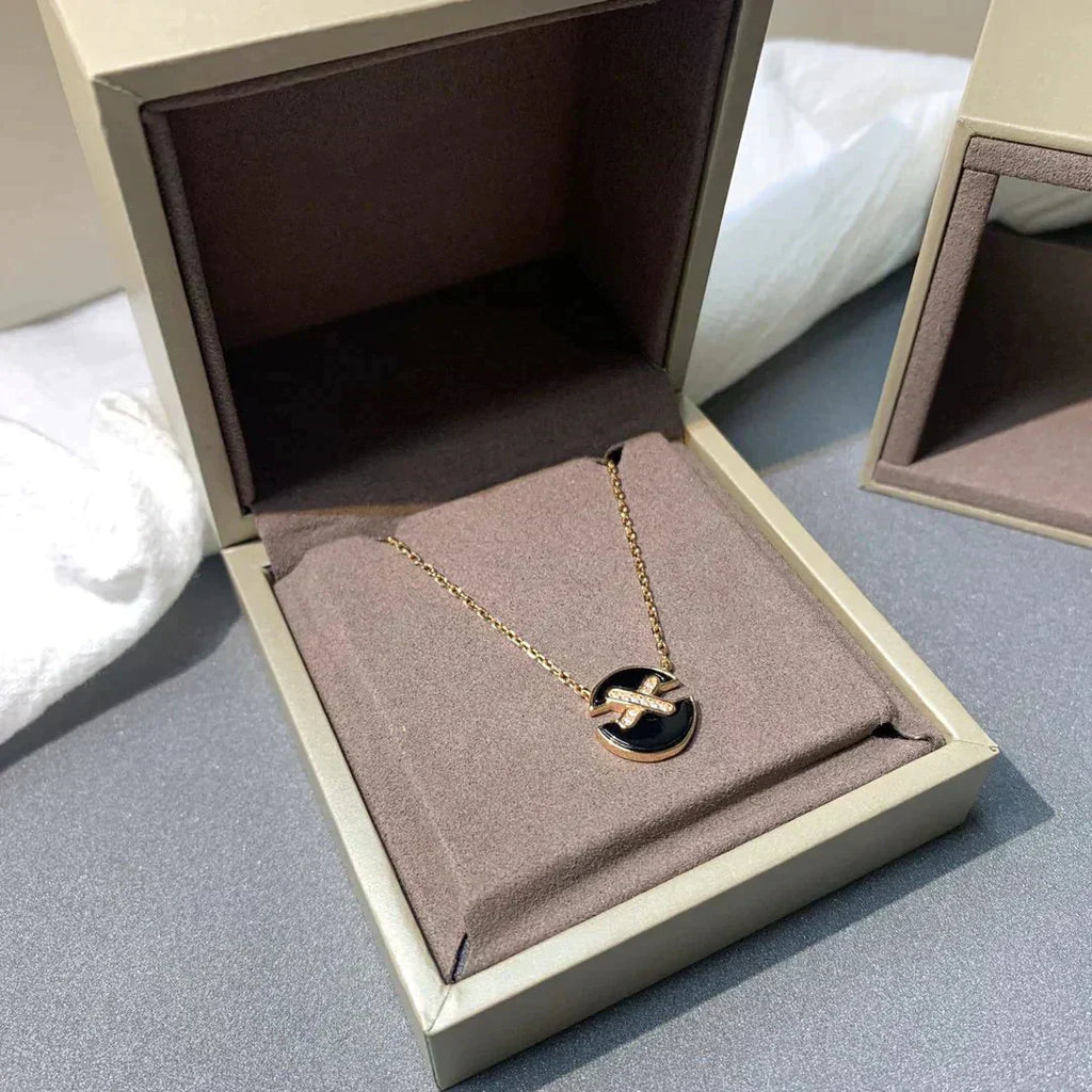 [Marin]JEUX DE ROSE GOLD DIAMOND NECKLACE