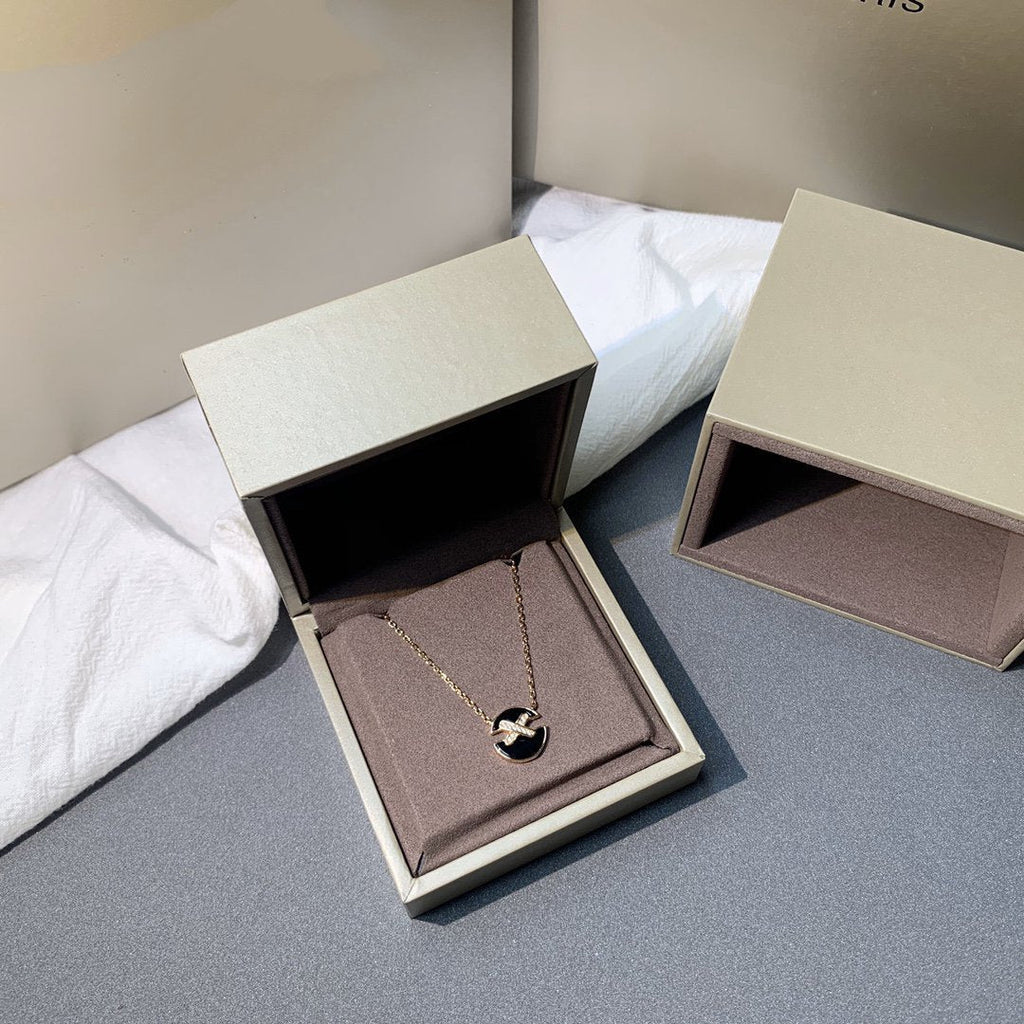 [Marin]JEUX DE PINK GOLD DIAMOND NECKLACE