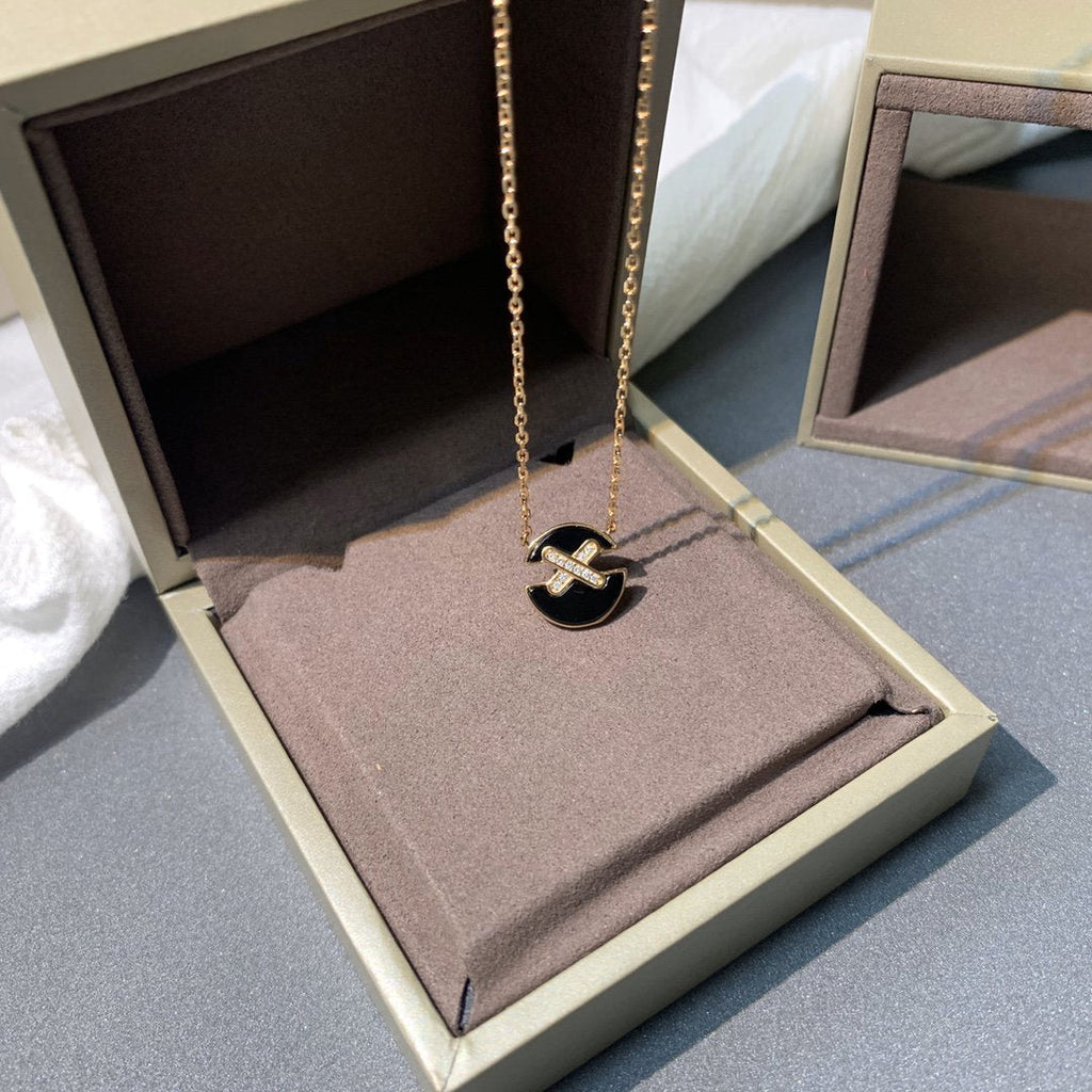 [Marin]JEUX DE PINK GOLD DIAMOND NECKLACE