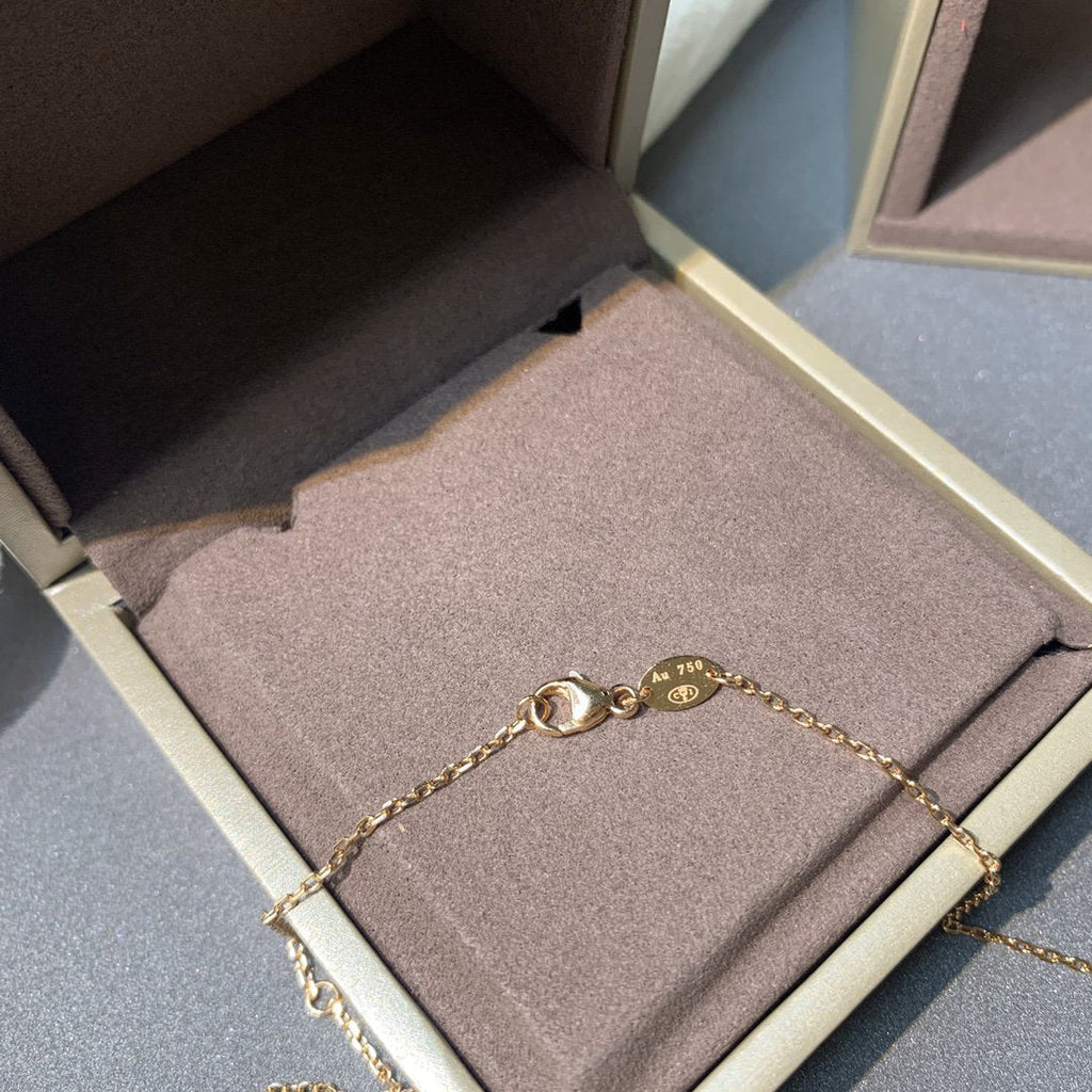 [Marin]JEUX DE PINK GOLD DIAMOND NECKLACE