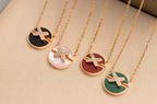 [Marin]JEUX DE ROSE GOLD DIAMOND NECKLACE