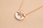 [Marin]JEUX DE ROSE GOLD DIAMOND NECKLACE