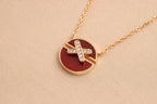 [Marin]JEUX DE ROSE GOLD DIAMOND NECKLACE