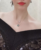 [Marin]JEUX DE PINK GOLD DIAMOND NECKLACE