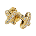 [Marin]JEUX DE GOLD DIAMOND EARRINGS