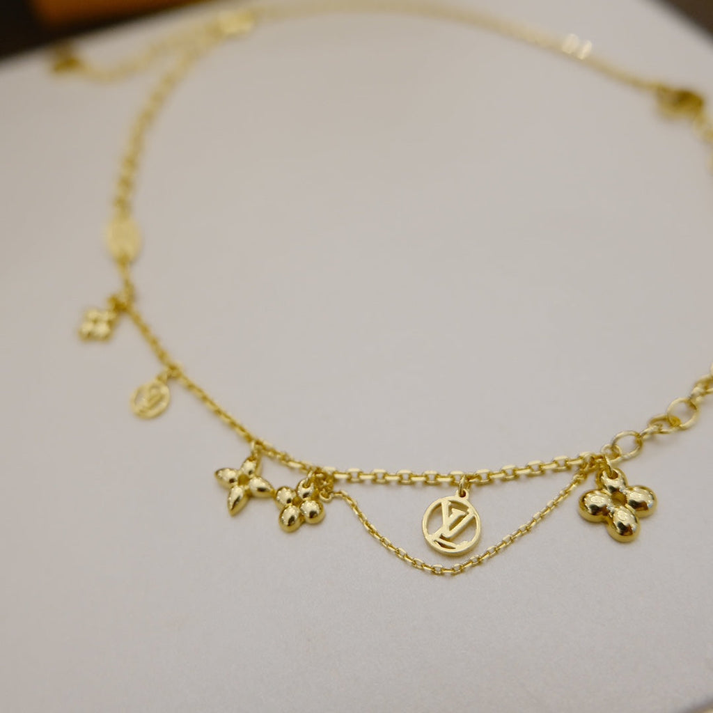 [Marin]BLOOMING SUPPLE NECKLACE BRASS