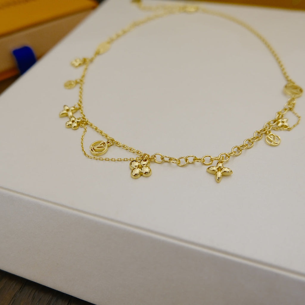 [Marin]BLOOMING SUPPLE NECKLACE BRASS