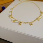 [Marin]BLOOMING SUPPLE NECKLACE BRASS