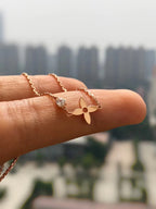 [Marin]BLOSSOM PENDANT PINK GOLD AND DIAMOND