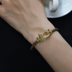 [Marin]FORCE 10 GOLD GREEN DIAMOND PAVED