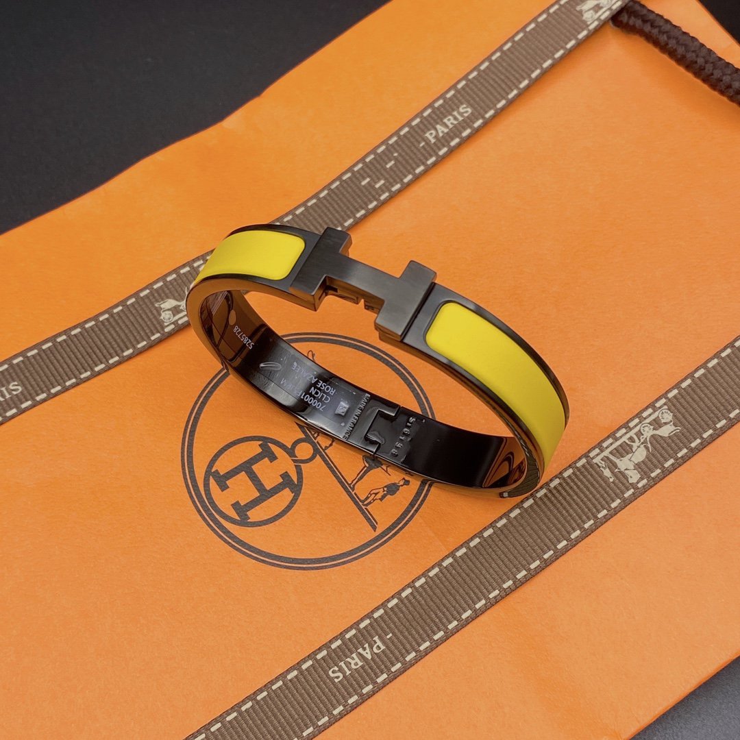 [Marin]CLIC HM SO BLACK YELLOW BRACELET