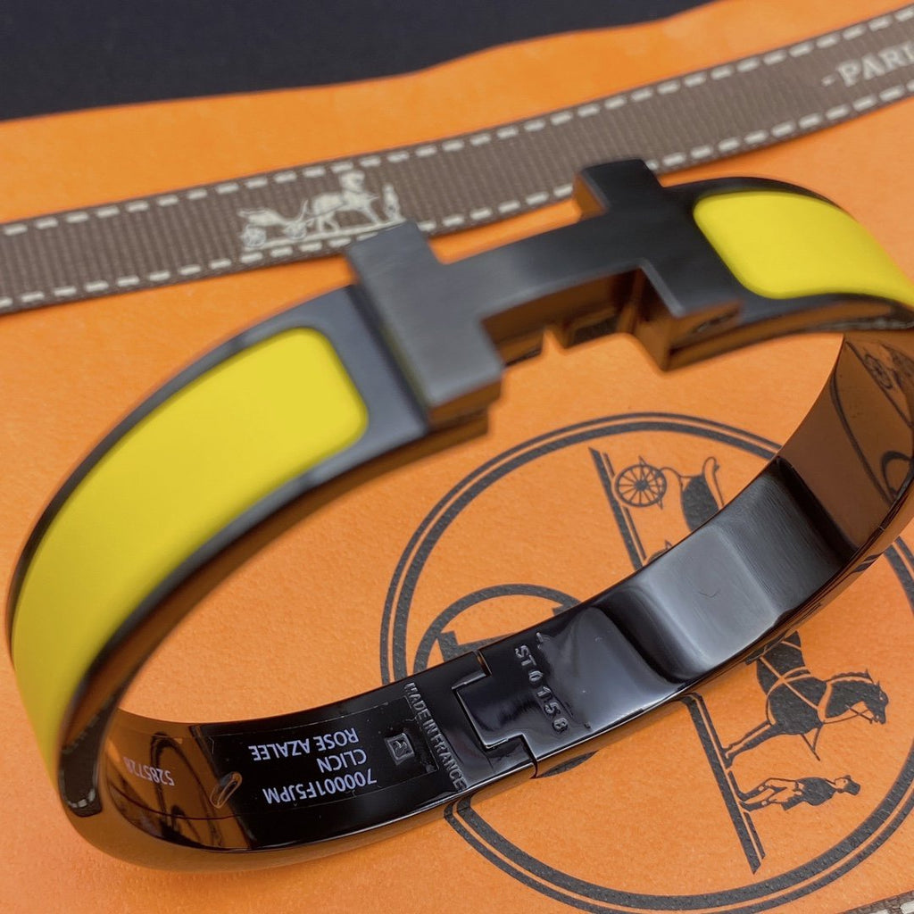 [Marin]CLIC HM SO BLACK YELLOW BRACELET