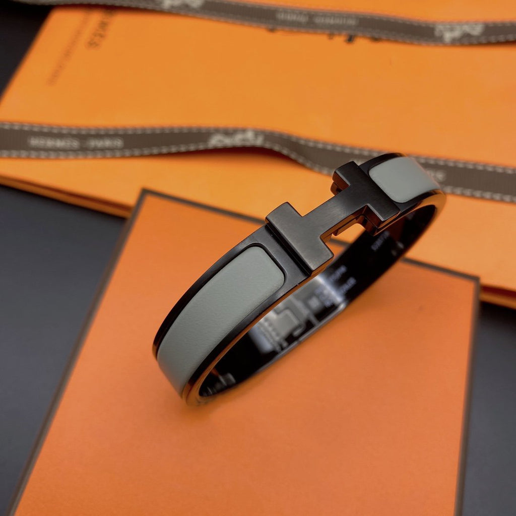 [Marin]CLIC HM BRACELET NOIR GRIS