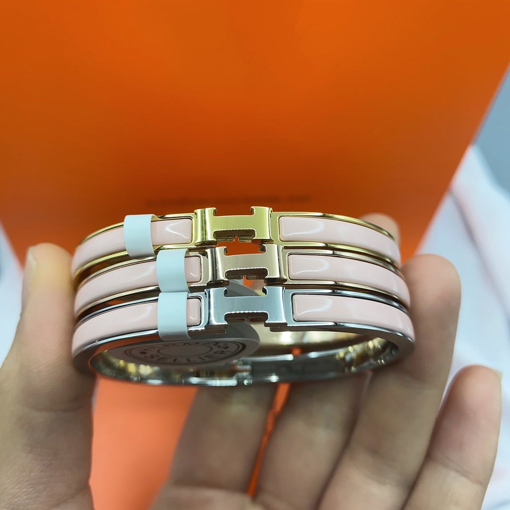 [Marin]CLASSIC HM CLIC  PINK 8MM ENAMEL BRACELET