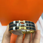 [Marin]CLASSIC HM CLIC BLACK 8MM ENAMEL BRACELET